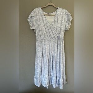 nursing-friendly midi dress